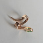 Kagann / Snake earcuff グリーントルマリン（右耳用）