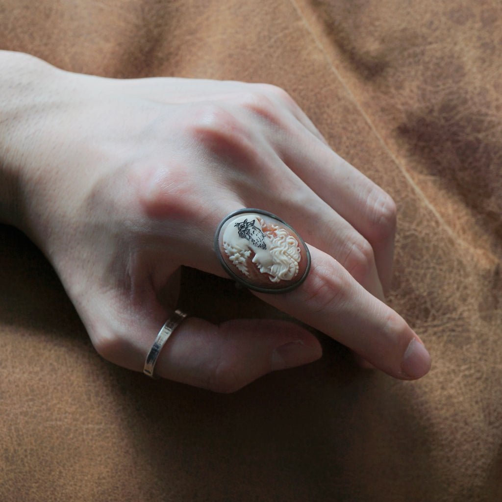 HIYU HAMASAKI / TATTOO CAMEO RING 46 #15
