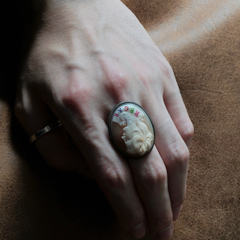 HIYU HAMASAKI / TATTOO CAMEO RING 49 #21