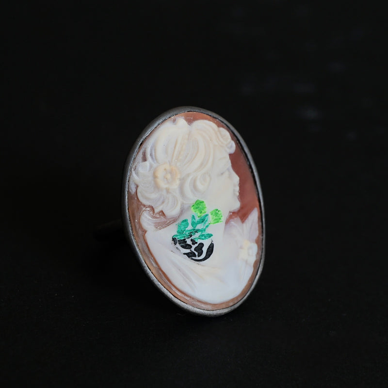 HIYU HAMASAKI / TATTOO CAMEO RING 50 #19