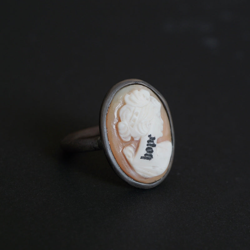 HIYU HAMASAKI / TATTOO CAMEO RING 52 #16