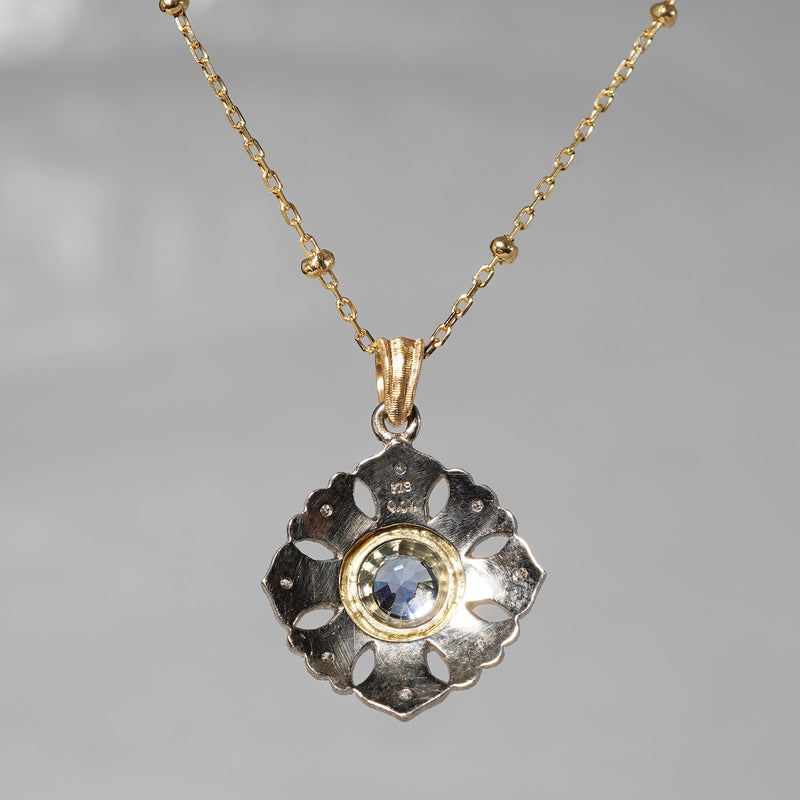 [-2/24 Limited] siena / Sapphire Diamond Necklace 2104-15