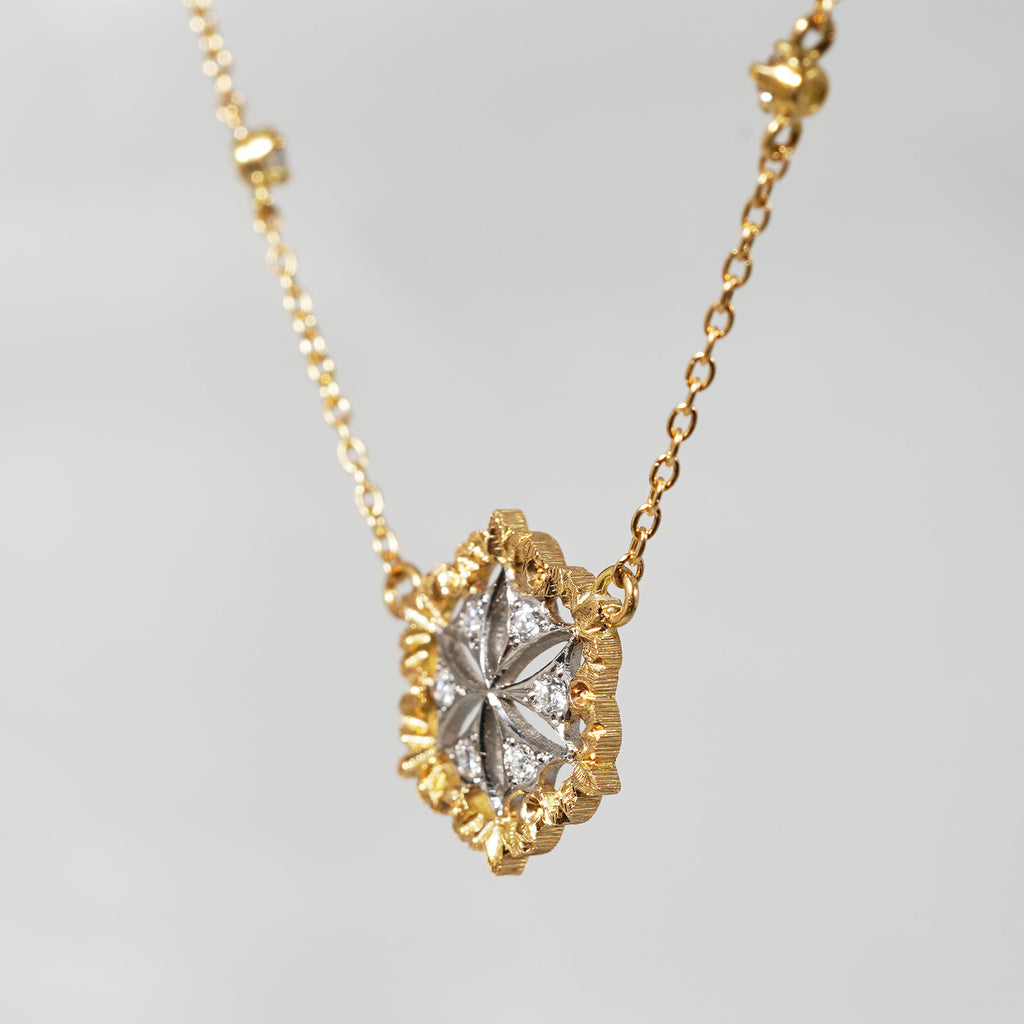 【-2/24限定】siena /  engraved diamond necklace 2104-08