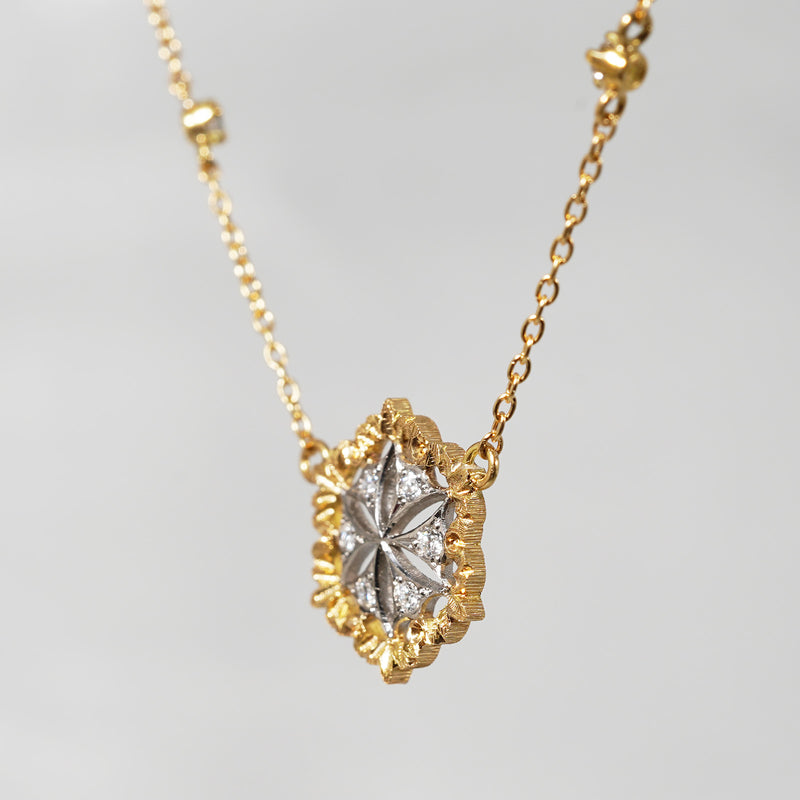 [-2/24 Limited] siena / engraved diamond necklace 2104-08