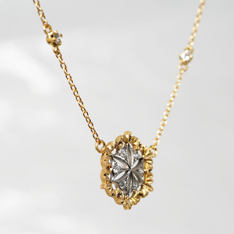 [-2/24 Limited] siena / engraved diamond necklace 2104-08