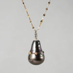 【-3/16限定】MINIMUMNUTS/ Pendant top Baroque Black x Diamond MN-chedec001_pt