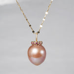 [-3/16 Limited] MINIMUMNUTS/ Pendant top Baroque Pink x Ruby MN-chki003_K10