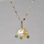 【-3/16限定】MINIMUMNUTS/ Pendant top Popoy seed Gold x Emerald MN-chedec003_K18