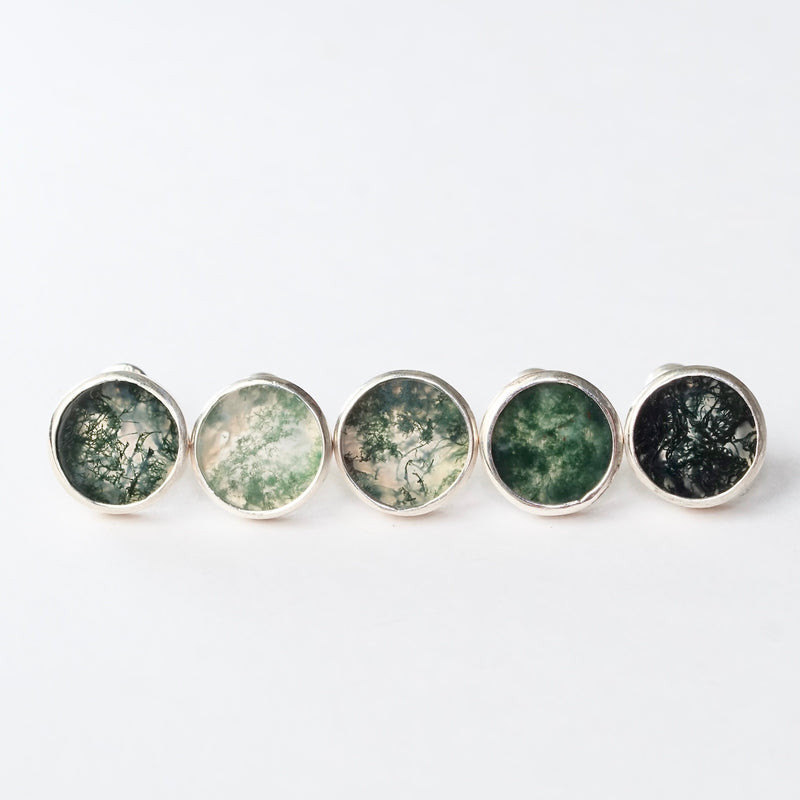 アクセサリー miemie emme / ＜M by EMME＞moss agate single earrings C（ARG1092