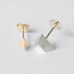 uM / SOLID CUT PIERCED EARRINGS triangle（um-scP02_CM）