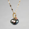 [-3/16 Limited] MINIMUMNUTS/ Pendant top Black South Sea Ruby MN-ch011_K18