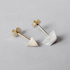 uM / SOLID CUT PIERCED EARRINGS triangle（um-scP02_CM）