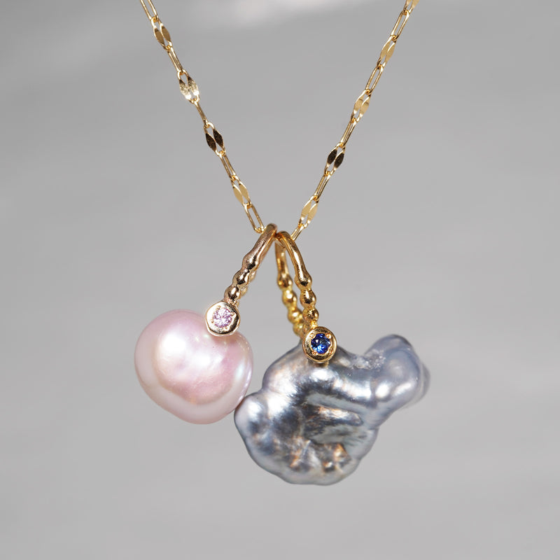 【-3/16限定】MINIMUMNUTS/ Pendant top_Pink Sapphire MN-ch016_K10