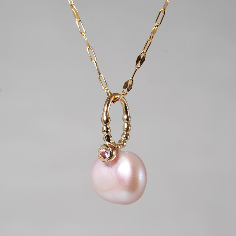 【-3/16限定】MINIMUMNUTS/ Pendant top_Pink Sapphire MN-ch016_K10