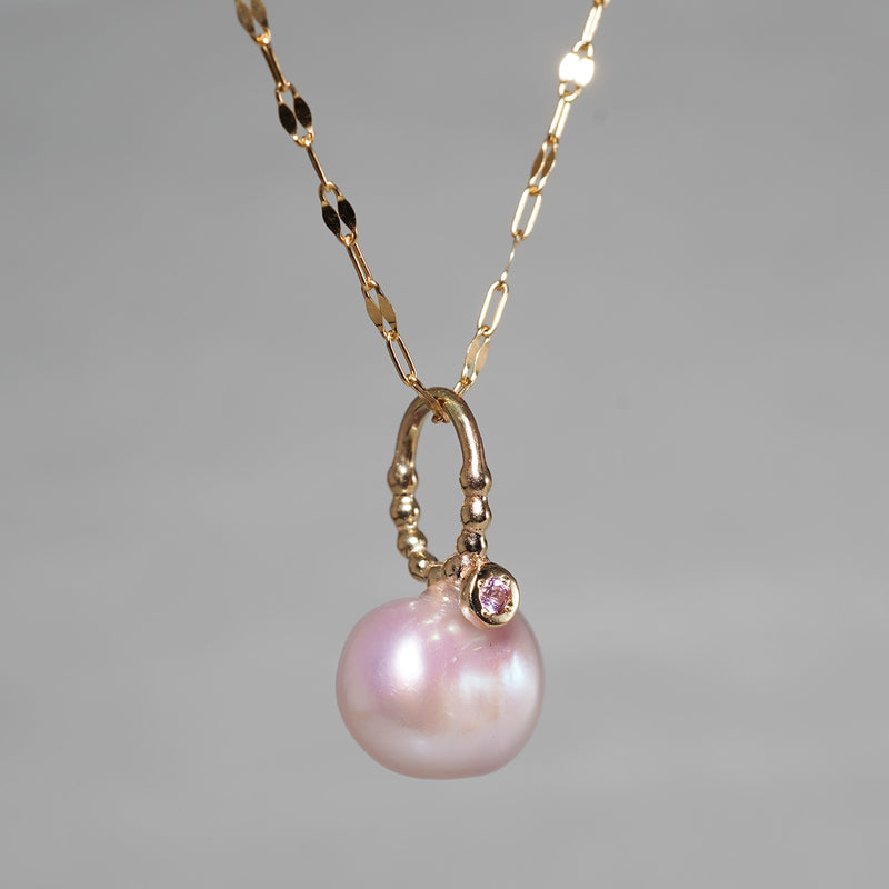 【-3/16限定】MINIMUMNUTS/ Pendant top_Pink Sapphire MN-ch016_K10