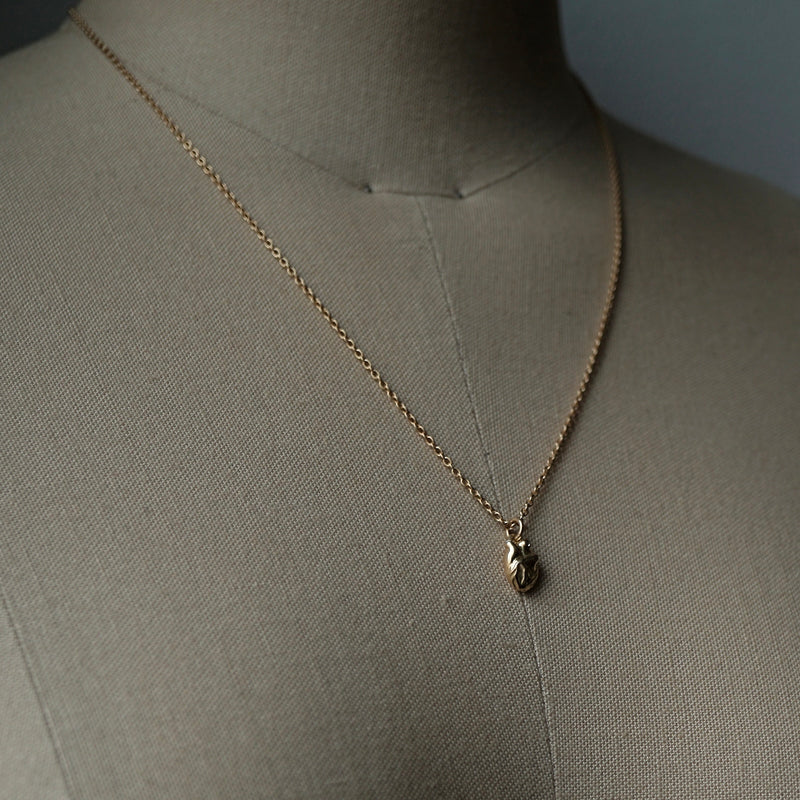 IN OUT DESIGN / K18YG Heart Pendant 3Dia