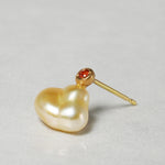 [-3/16 Limited] MINIMUMNUTS/keshi pearl pierce Orange Sapphire for one ear MN-pke1s-BM_OG_2