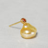 [-3/16 Limited] MINIMUMNUTS/keshi pearl pierce Orange Sapphire for one ear MN-pke1s-BM_OG_2