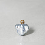 [-3/16 Limited] MINIMUMNUTS / keshi pearl pierce diamond single ear MN-pke1d-AL