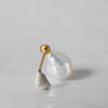 [-3/16 Limited] MINIMUMNUTS / keshi pearl pierce diamond single ear MN-pke1d-AL