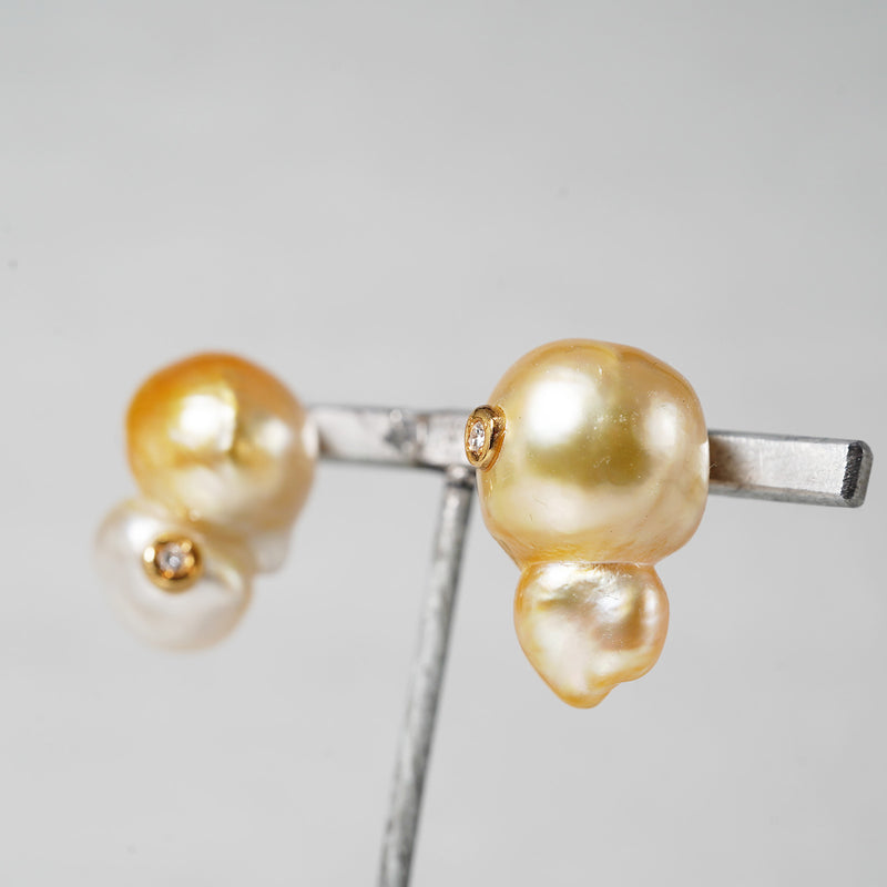 [-3/16 Limited] MINIMUMNUTS / South Sea Pearl pierce Dia MN-pin001