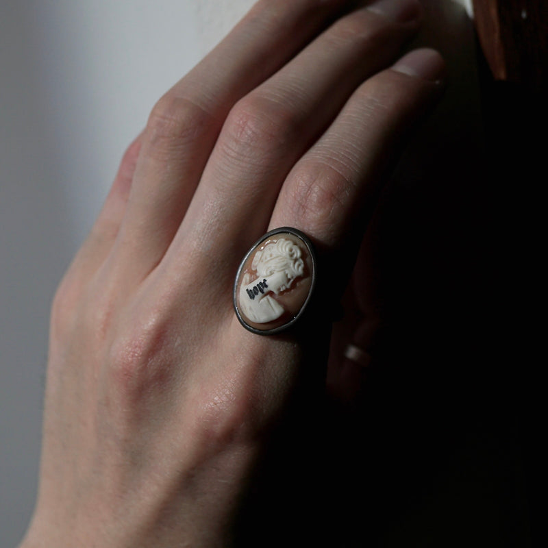 HIYU HAMASAKI / TATTOO CAMEO RING 52 #16