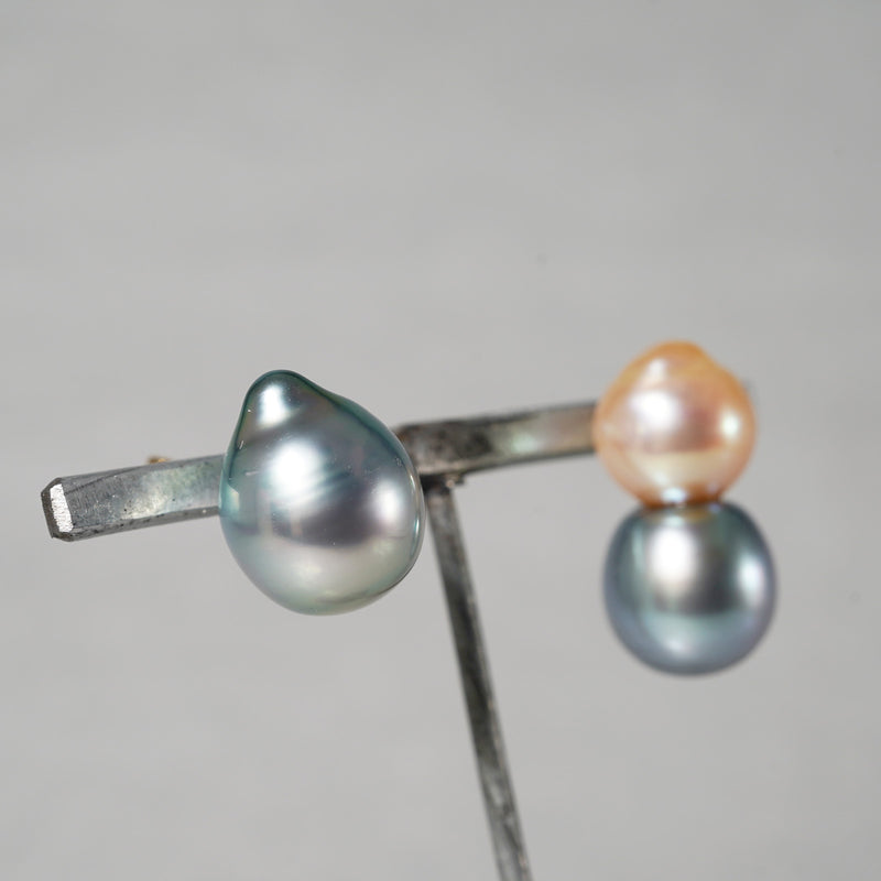 【-3/16限定】MINIMUMNUTS / South Sea Pearl_Fresh Water Pearl pierce　MN-pdoc002