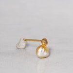 [-3/16 Limited] MINIMUMNUTS / keshi pearl pierce Dia for one ear MN-pke1d-B_2