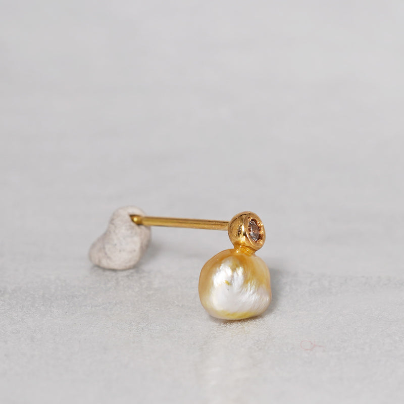 [-3/16 Limited] MINIMUMNUTS / keshi pearl pierce Dia for one ear MN-pke1d-B_2