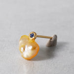 [-3/16 Limited] MINIMUMNUTS / keshi pearl pierce Blie Sapphire for one ear MN-pke1s_BM-3