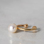 [-3/16 Limited] MINIMUMNUTS / Akoya pearl ear cuff Diamond MN-eke1d-C_AK_1