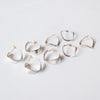 uM / WAVE PIERCED EARRINGS (um-wvP01 _10YG/WG)