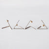 uM / DIVISION TRIANGLE PIERCED EARRINGS B（um-dvP04 _CM）