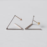 uM / DIVISION TRIANGLE PIERCED EARRINGS B（um-dvP04 _CM）