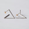 uM / DIVISION TRIANGLE PIERCED EARRINGS A (um-dvP03 _CM)