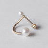 uM / UNIO ARCHI PEARL PIERCED EARRING (um-uoP63 _18YG)