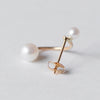 uM / UNIO ARCHI PEARL PIERCED EARRING (um-uoP63 _18YG)