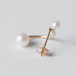 uM / UNIO ARCHI PEARL PIERCED EARRING (um-uoP63 _18YG)