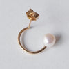 uM / UNIO ARCHI PEARL PIERCED EARRING（um-uoP62 _18YG）