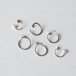 uM / UNIO ARCHI PEARL PIERCED EARRING (um-uoP62 _18YG)