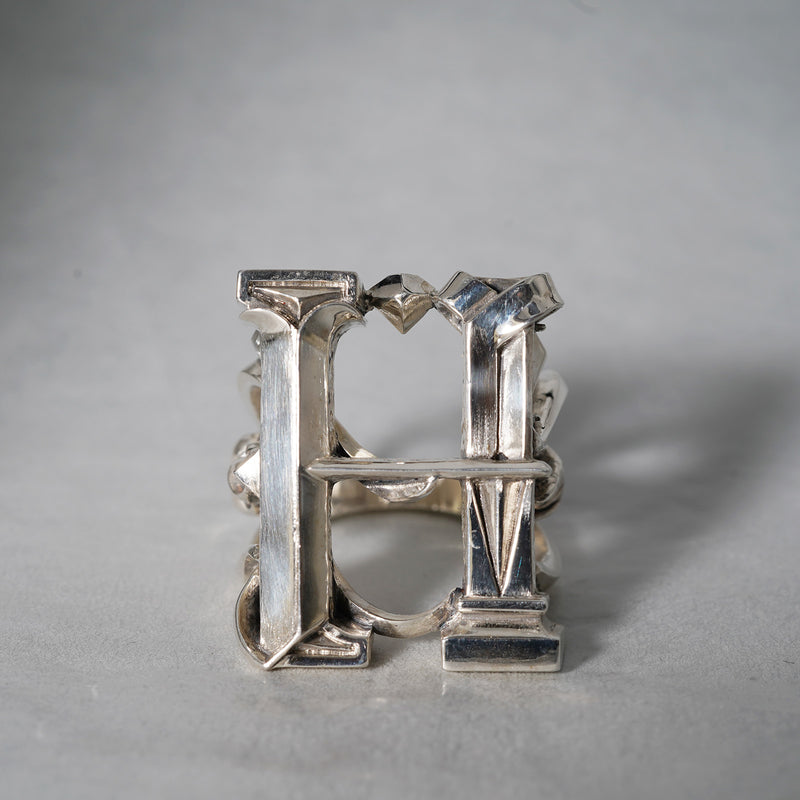 【-3/16限定】GRATAGo / Alphabet Ring ' H'