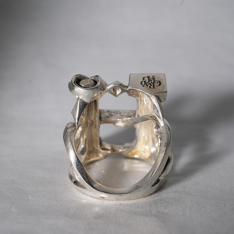 【-3/16限定】GRATAGo / Alphabet Ring ' H'