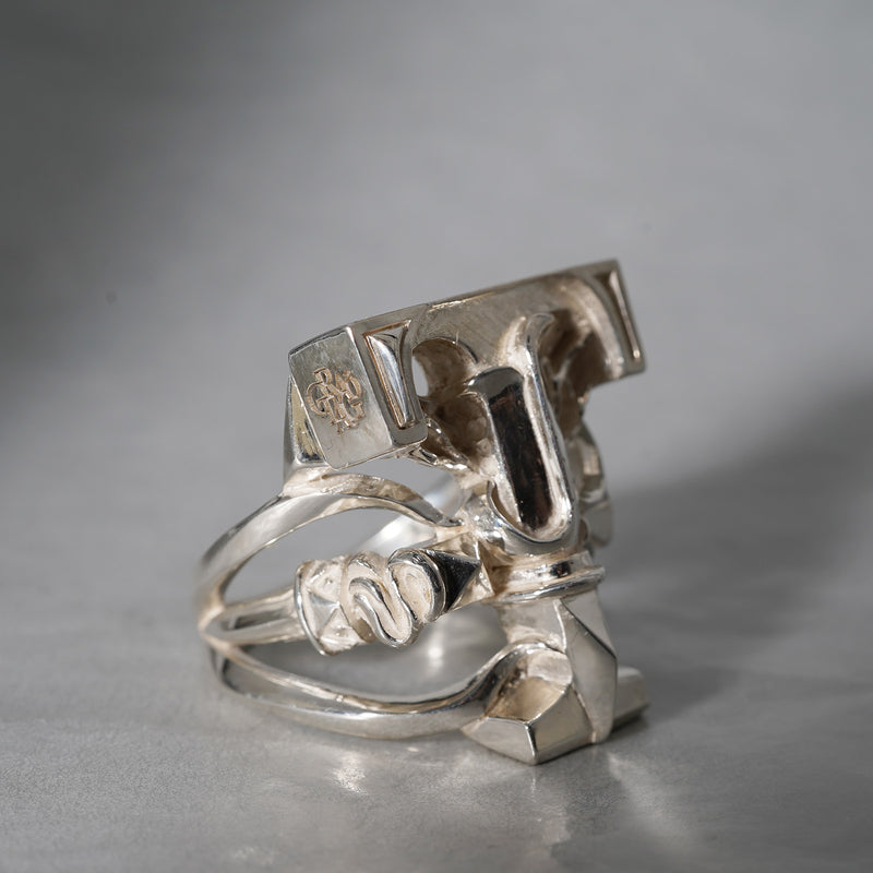 【-3/16限定】GRATAGo / Alphabet Ring 'T'