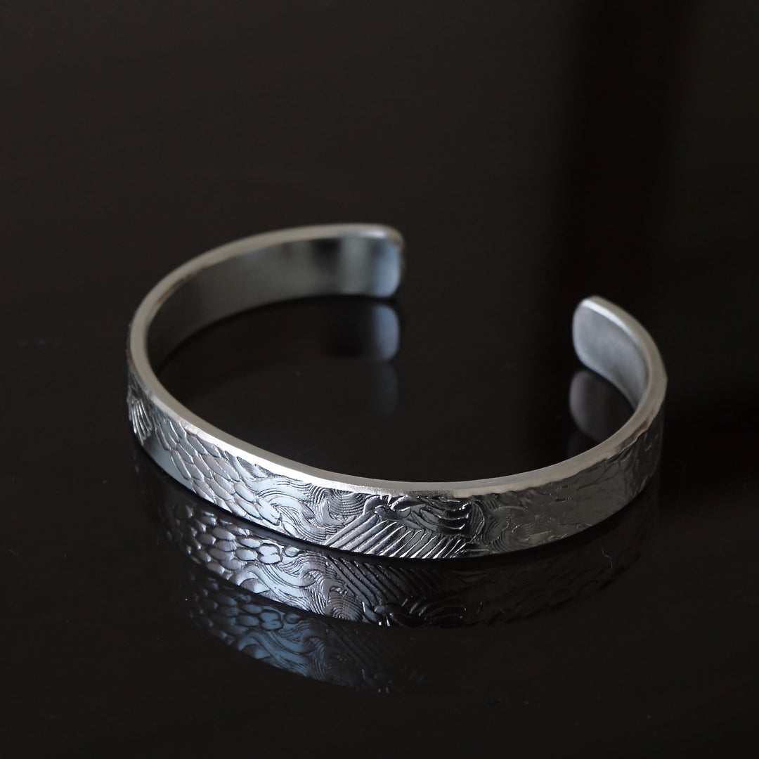 稀少方型翡翠彫りハングル くりぬき彫刻翡翠バングル009 【A翡翠.com】