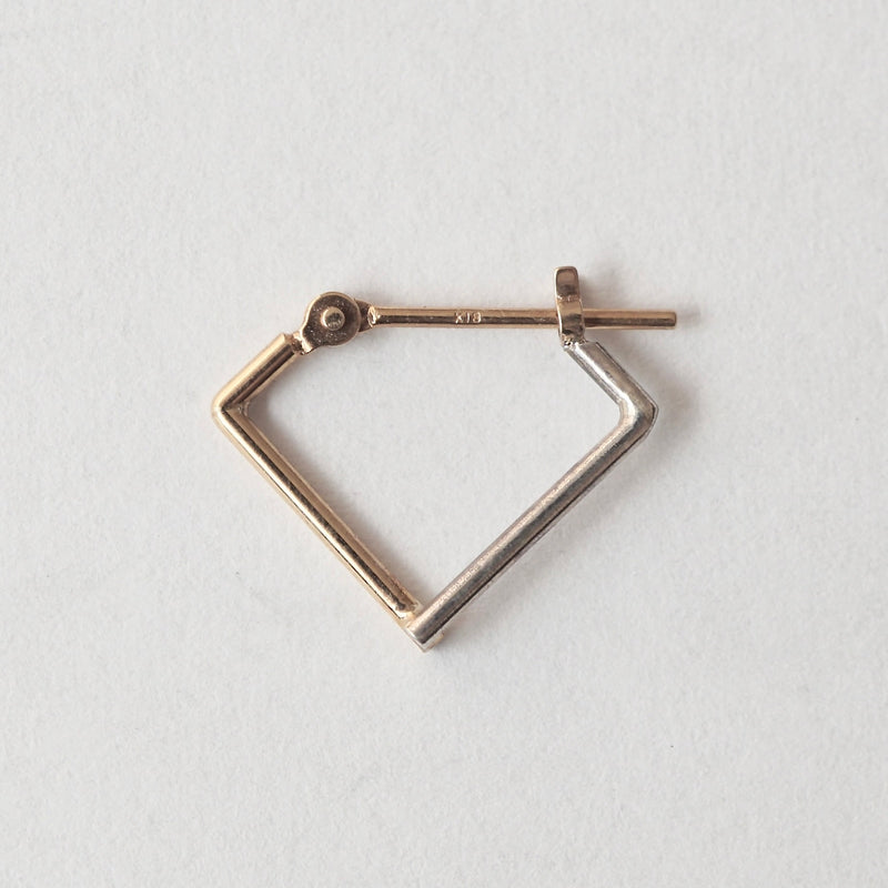 uM / PLY EARRINGS SQUARE HOOP S (um-pyP04_CM)