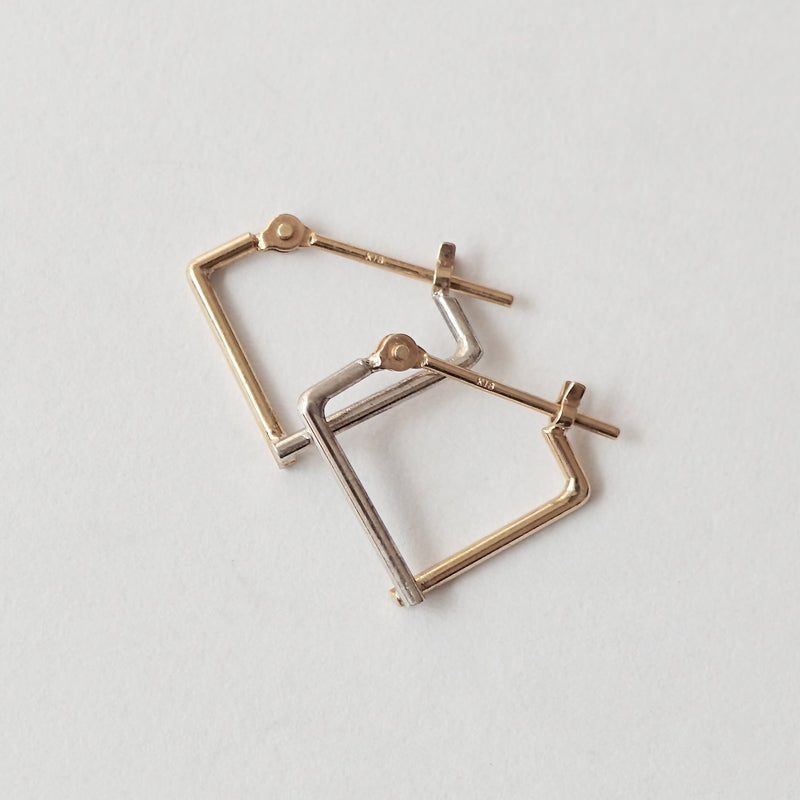 uM / PLY EARRINGS SQUARE HOOP S (um-pyP04_CM)