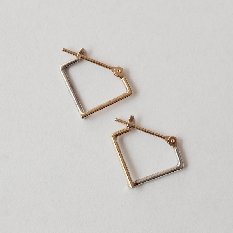 uM / PLY EARRINGS SQUARE HOOP S（um-pyP04_CM）