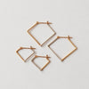 uM / PLY EARRINGS SQUARE HOOP S (um-pyP04_CM)