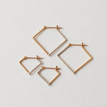 uM / PLY EARRINGS SQUARE HOOP S（um-pyP04_CM）