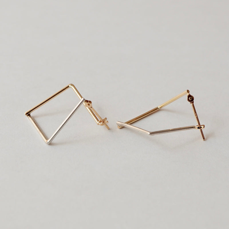 uM / PLY EARRINGS SQUARE L（um-pyP07_CM）